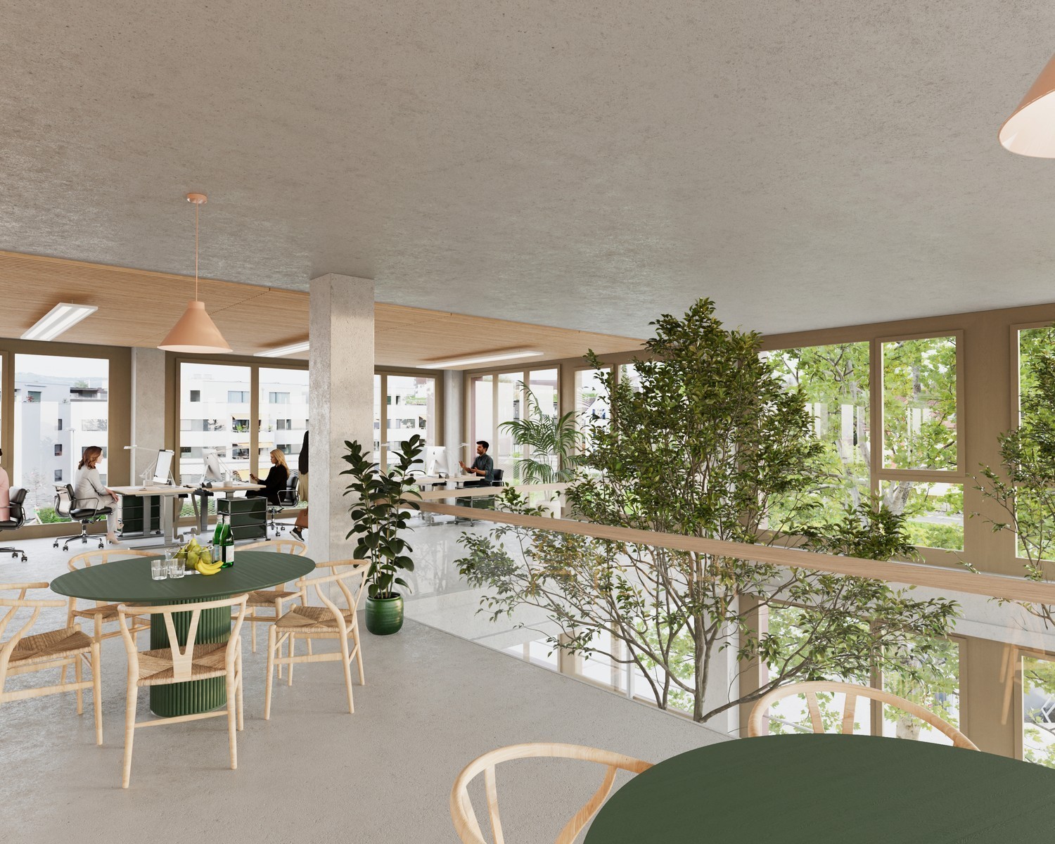 4360m² office