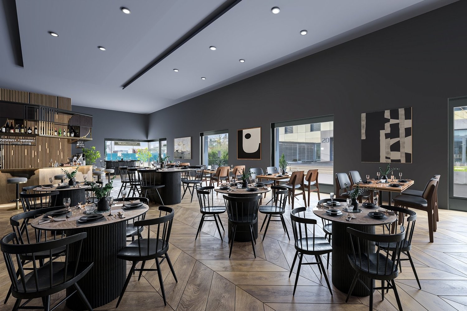 230m² restaurant
