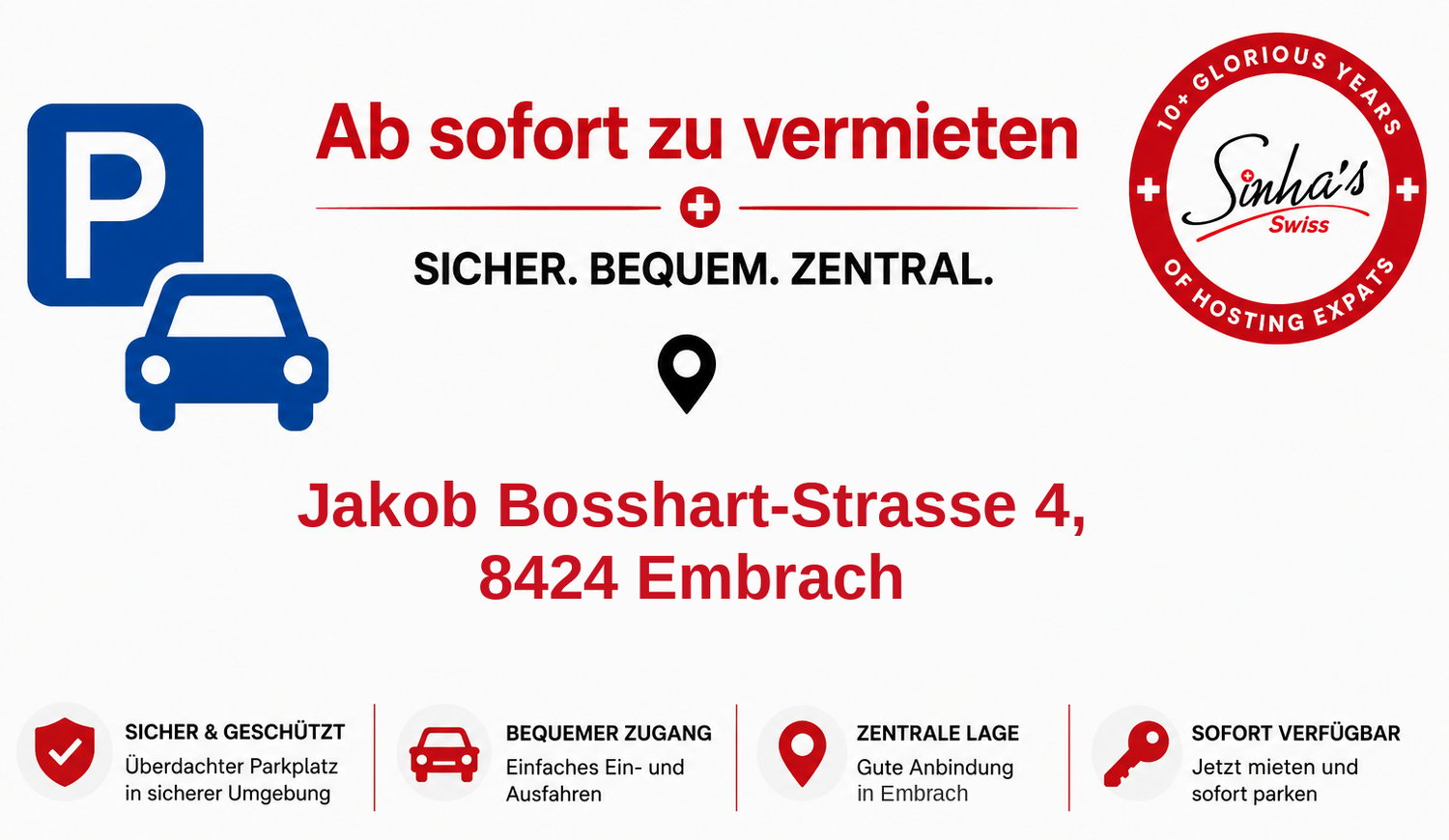Überdachter Parkplatz