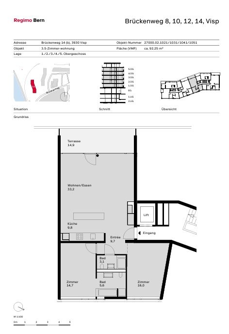2 ½ rooms apartment