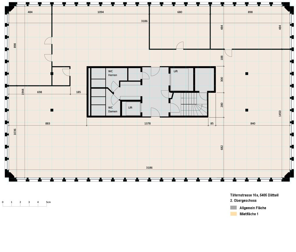 100m² bureau