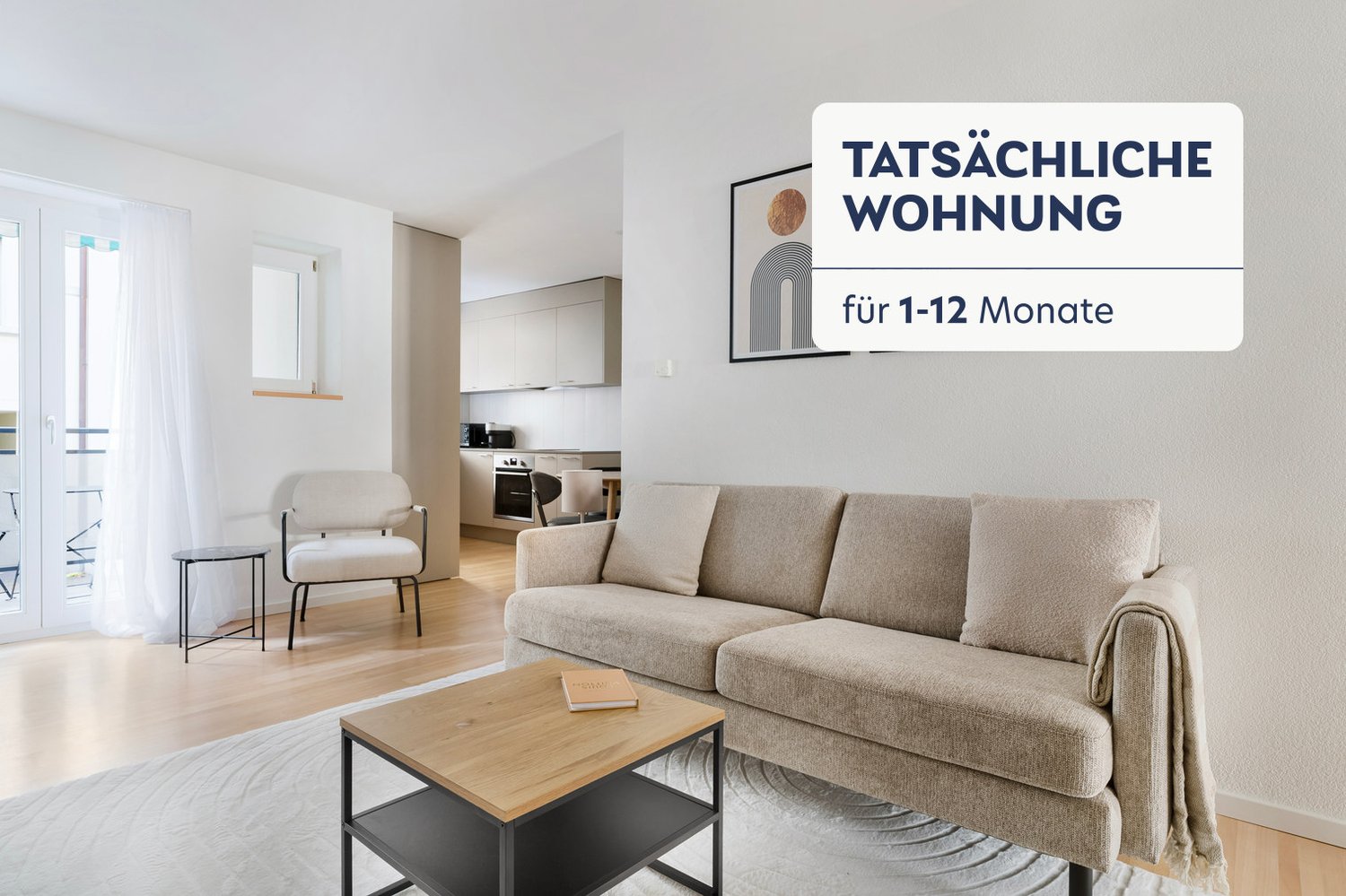 3 ½ rooms furnished flat, Foto 1 von 10