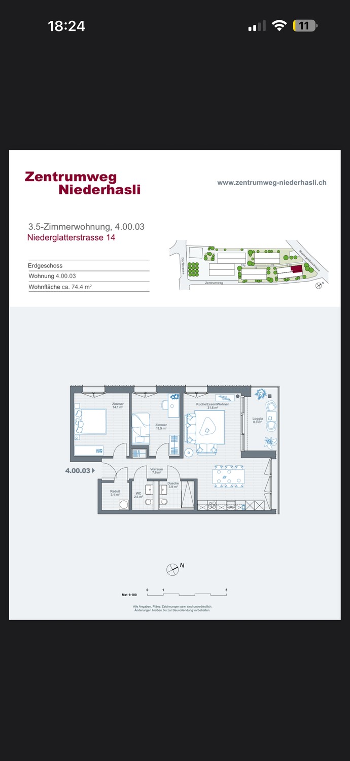 3 ½ rooms apartment, Foto 2 von 6