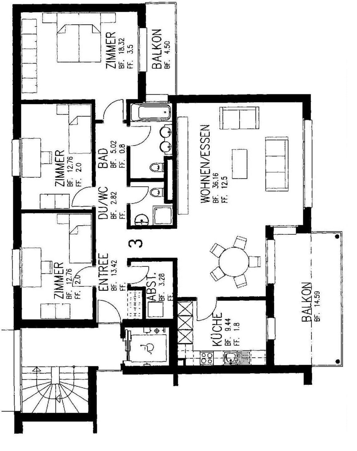 4 ½ rooms apartment