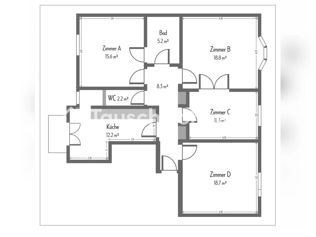 4 rooms apartment, Foto 2 von 2