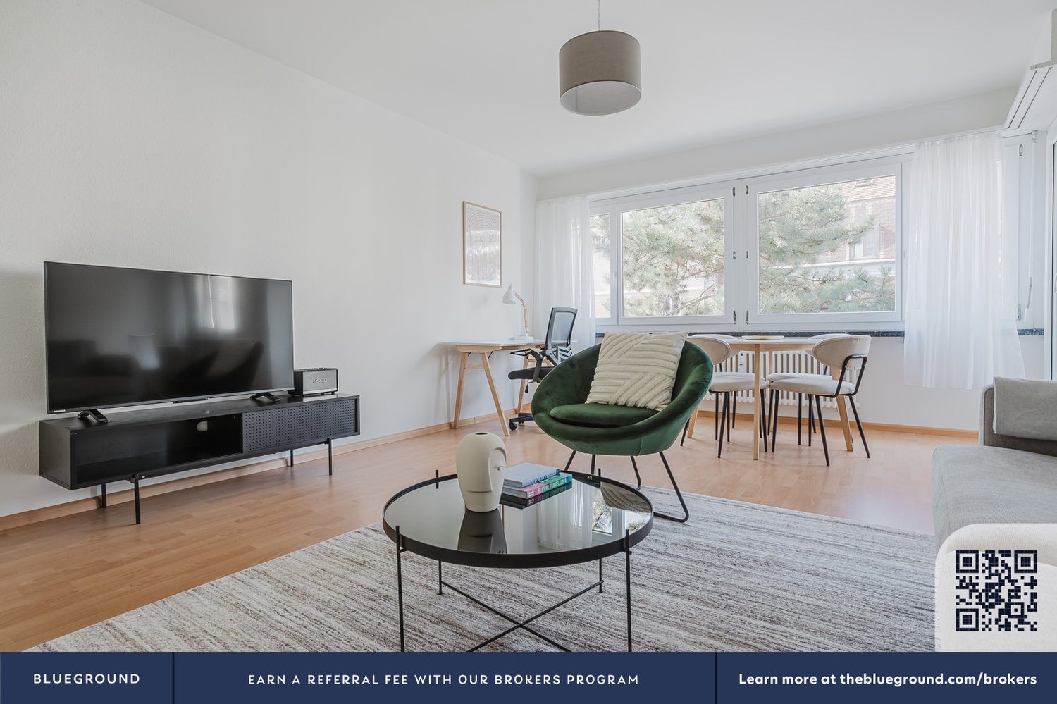 3 ½ rooms furnished flat