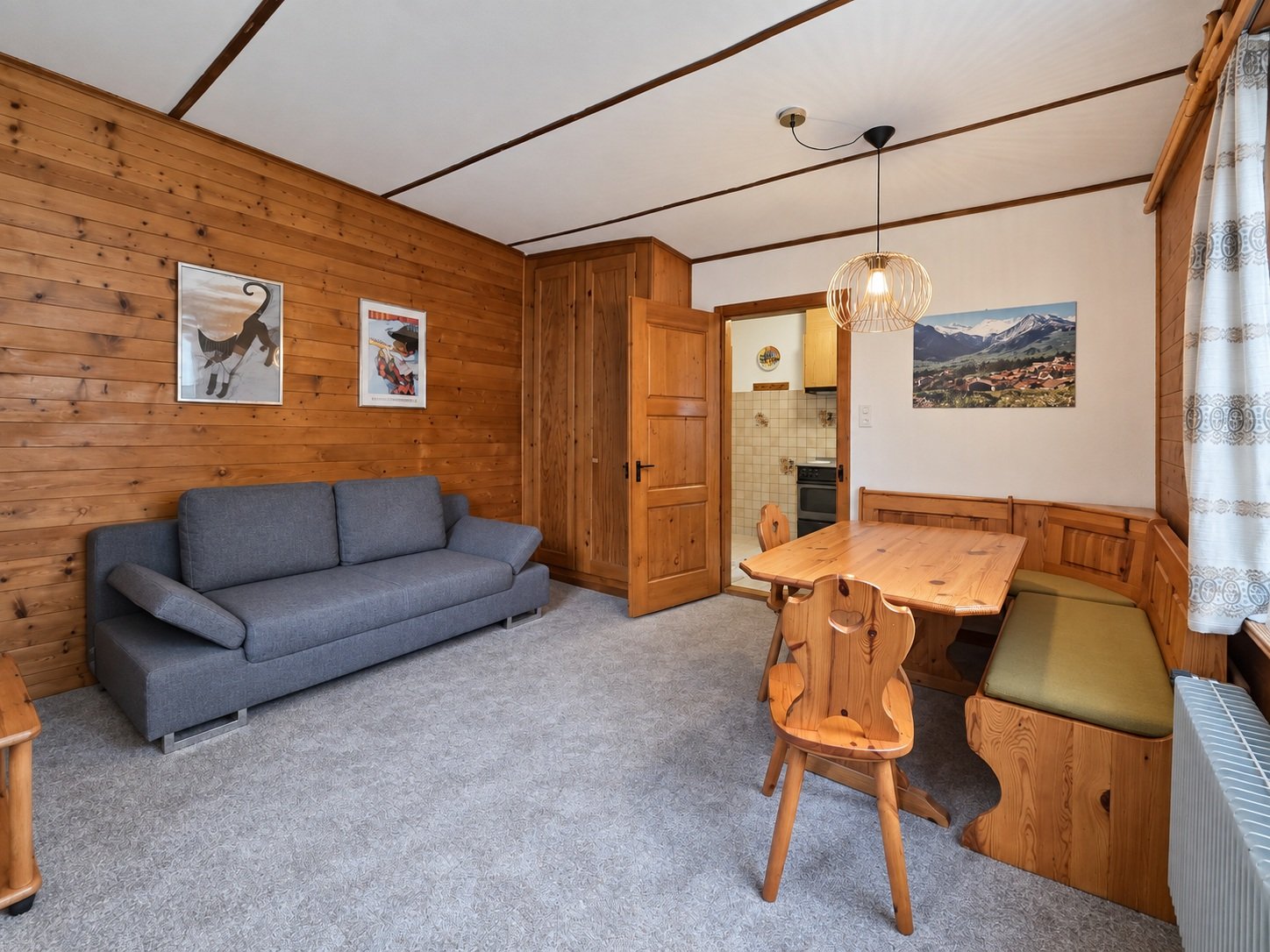 2 rooms furnished flat