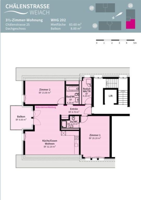 3 ½ rooms apartment