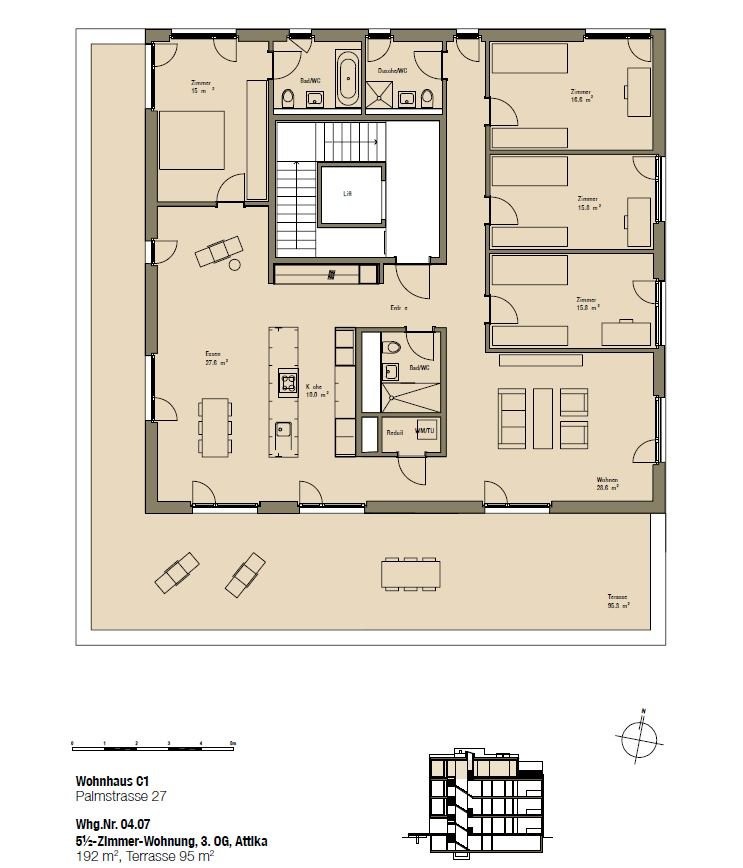 5 ½ rooms attic flat, Foto 8 von 9