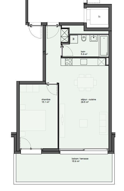 3 ½ rooms apartment