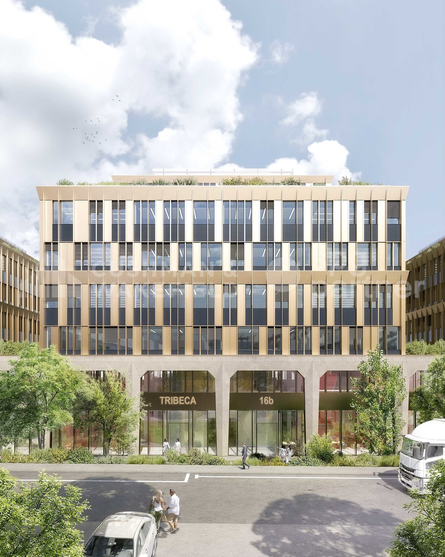 1300m² office