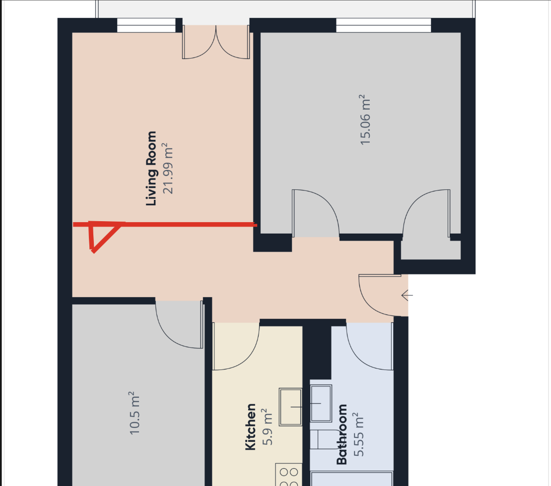Room in a shared flat, Foto 7 von 7