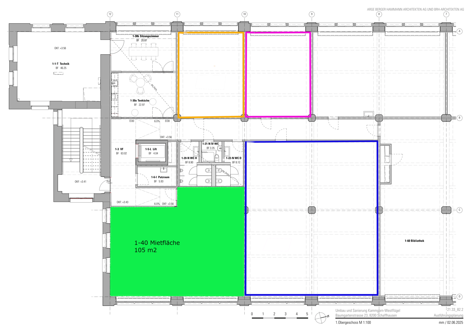 105m² commercial