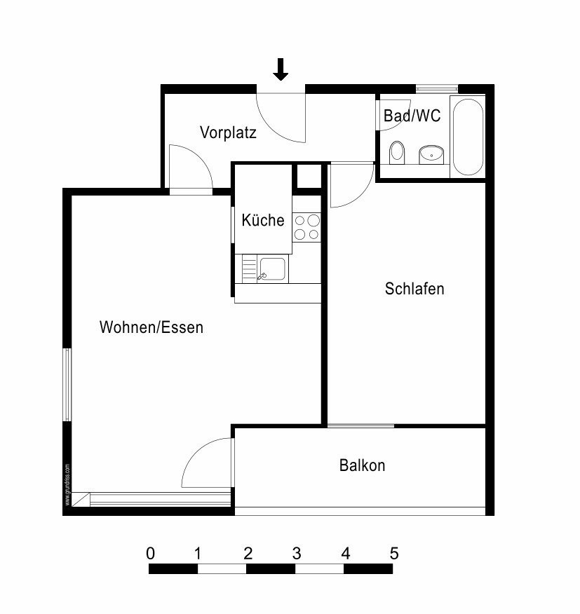 2 ½ rooms apartment, Foto 6 von 6