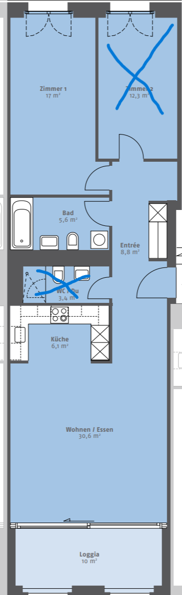 2 ½ rooms apartment, Foto 2 von 6