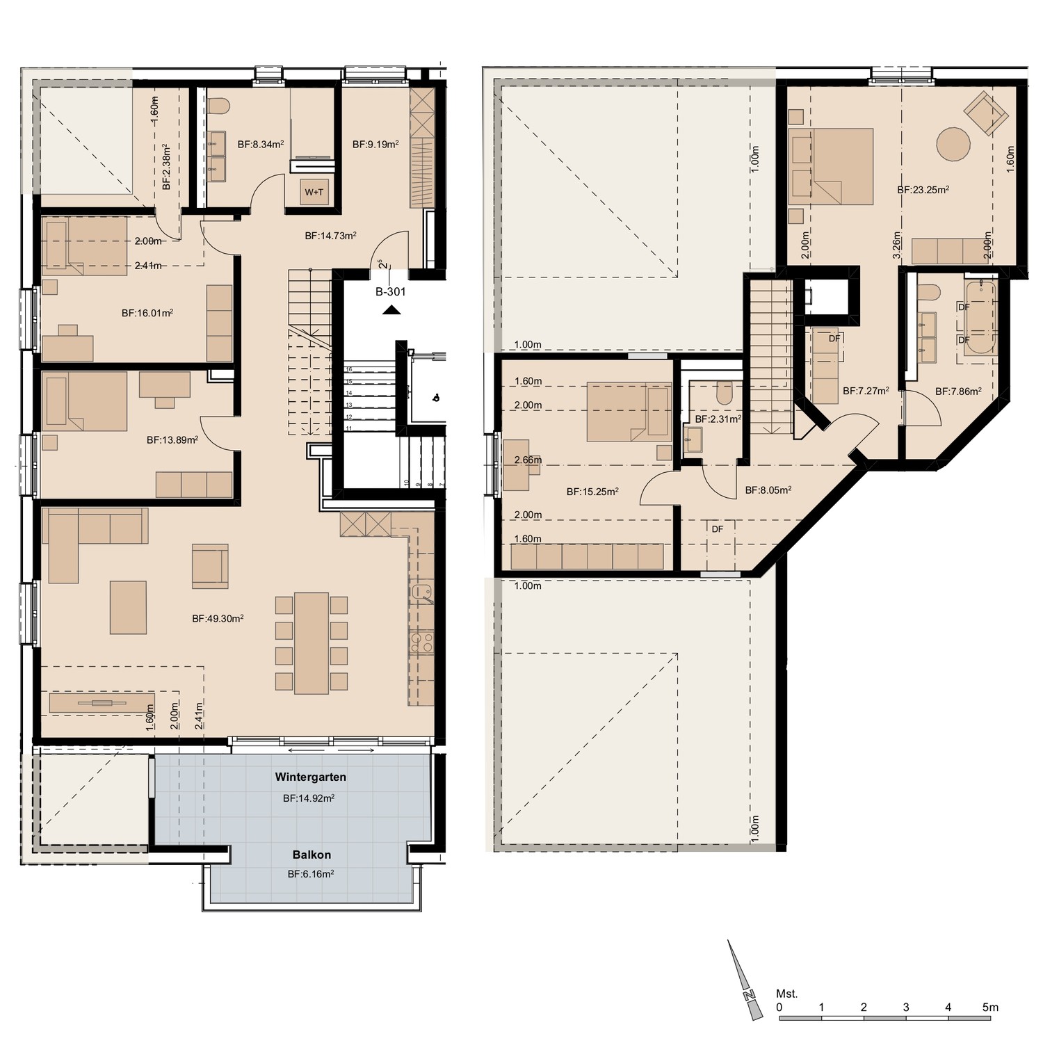 5 ½ pièces duplex