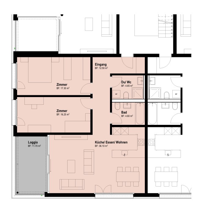 2 ½ rooms apartment