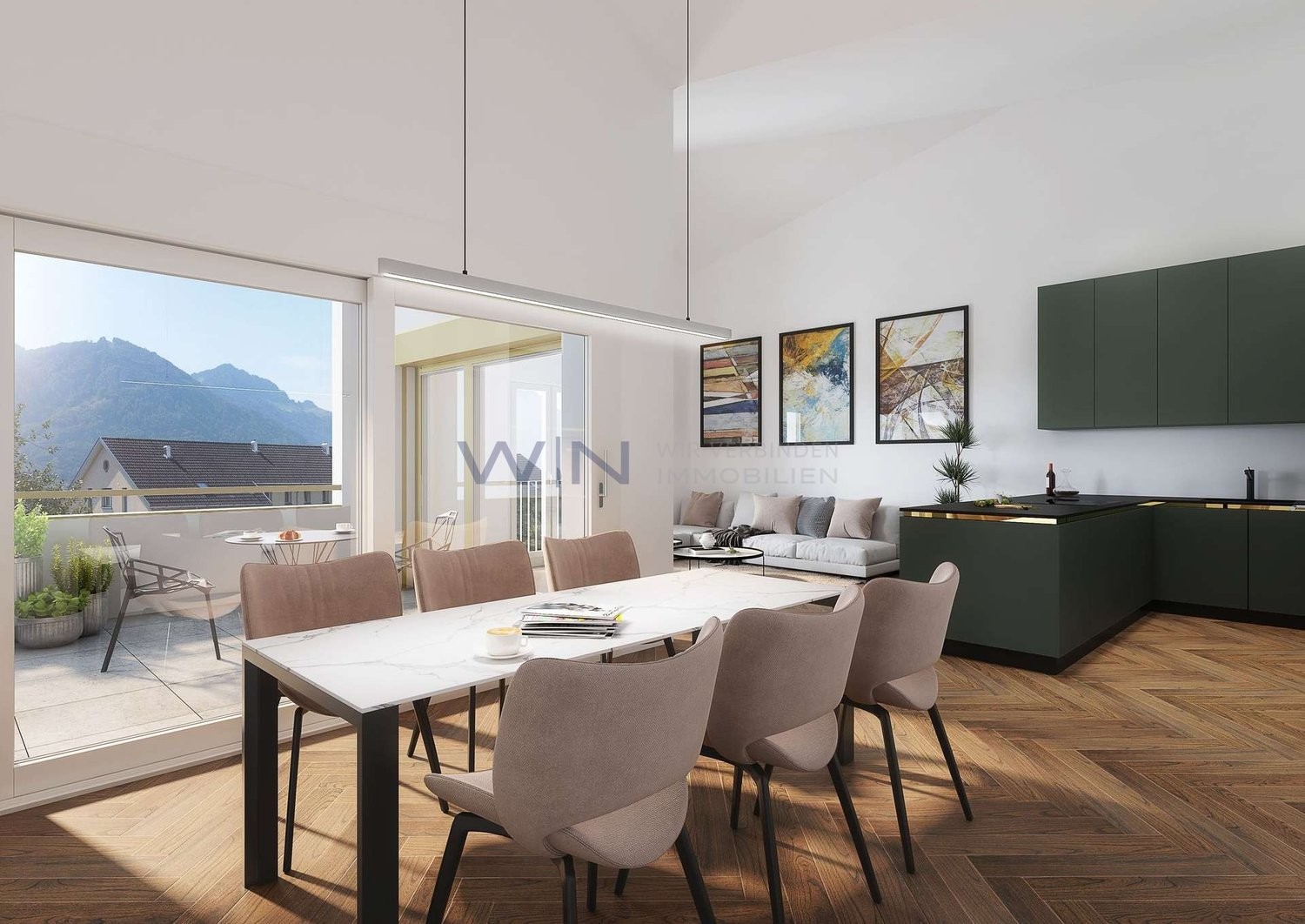 4 ½ locali appartamento in mansarda