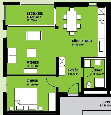 2 ½ rooms apartment