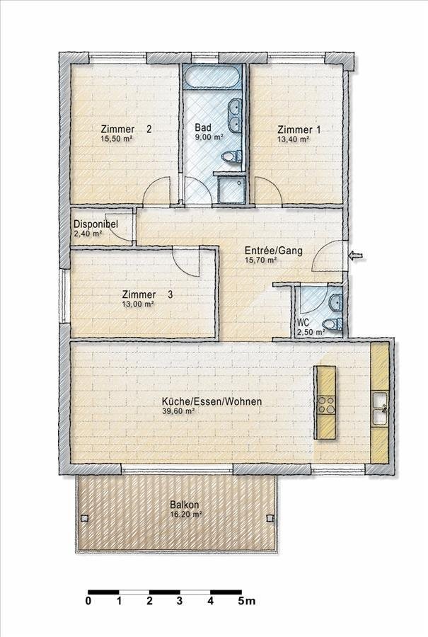 4 rooms apartment, Foto 9 von 10