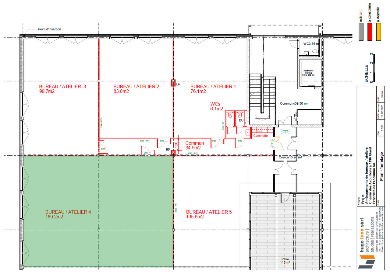 189m² workshop
