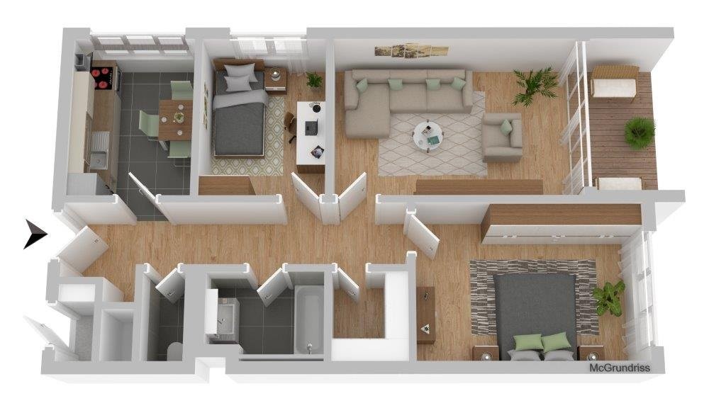 3-Zimmer-Wohnung