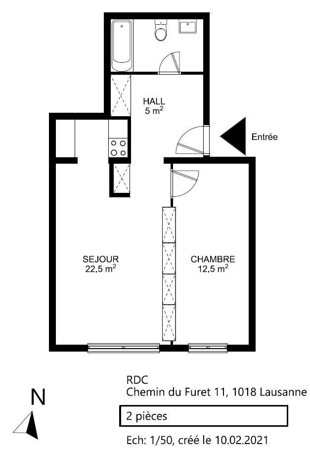 2 rooms apartment