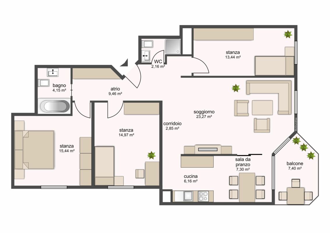 4 ½ rooms apartment, photo 6 of 8