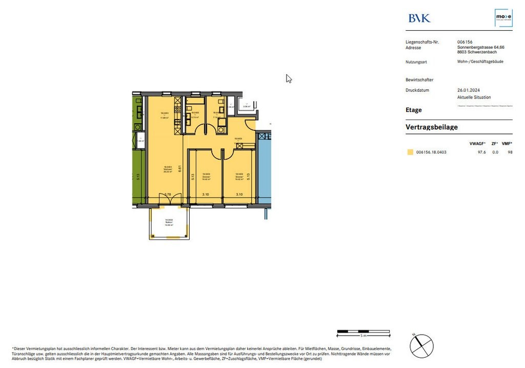 Appartamento di 3 ½ locali