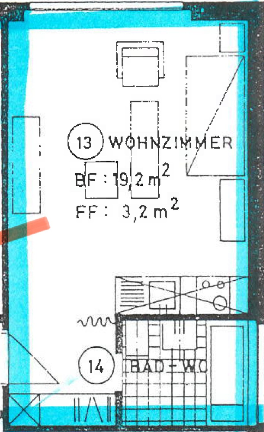 1 room apartment, Foto 7 von 7