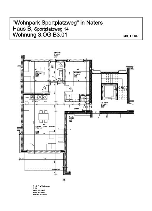 appartamento di 3 ½ locali, foto 9 di 9