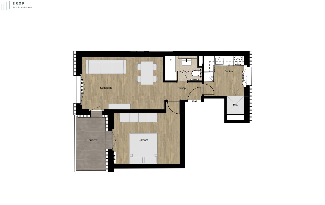 2 ½ rooms apartment