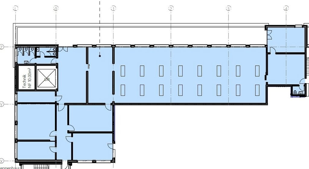 516m² office