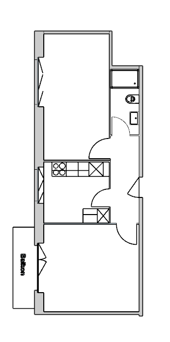 2 rooms apartment