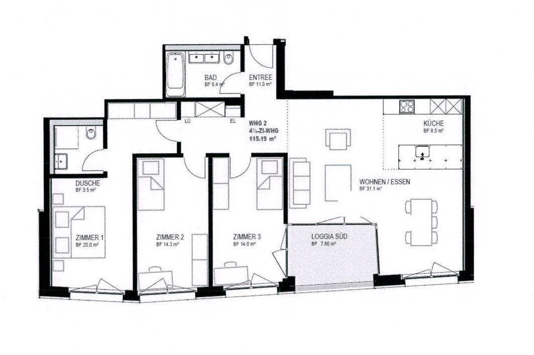 4 ½ rooms apartment, Foto 10 von 10