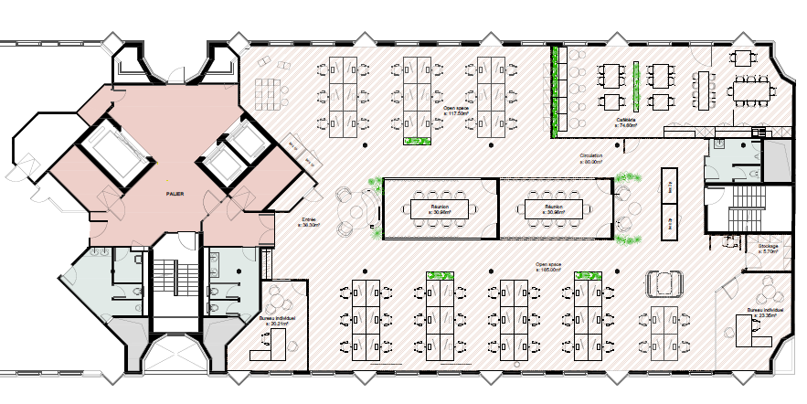 1620m² Büro