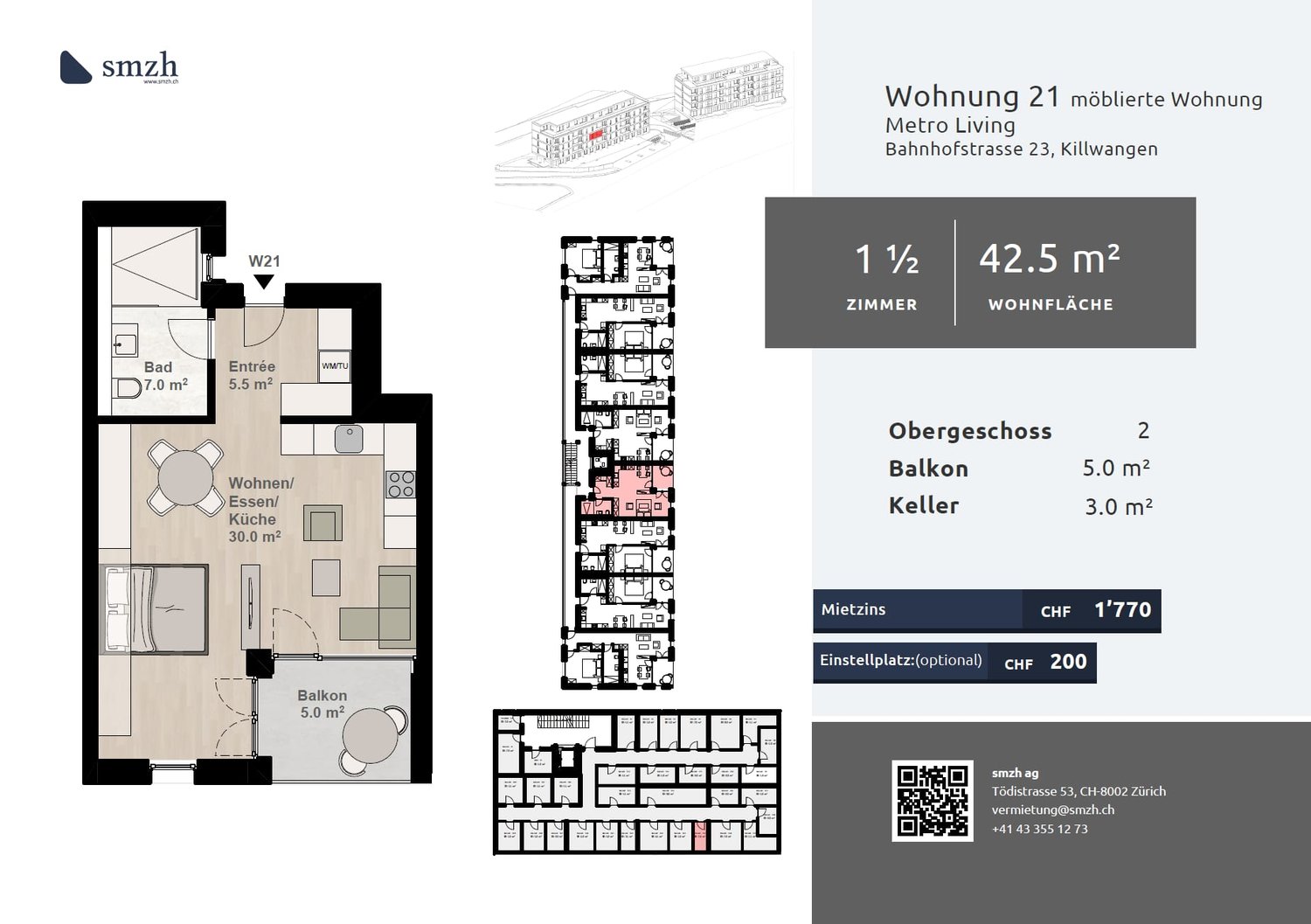 1 ½-Zimmer-Wohnung, Foto 2 von 10
