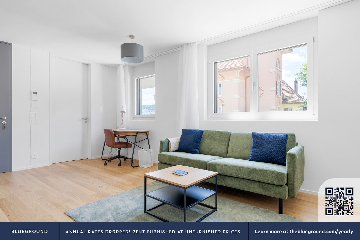 2 ½ rooms furnished flat