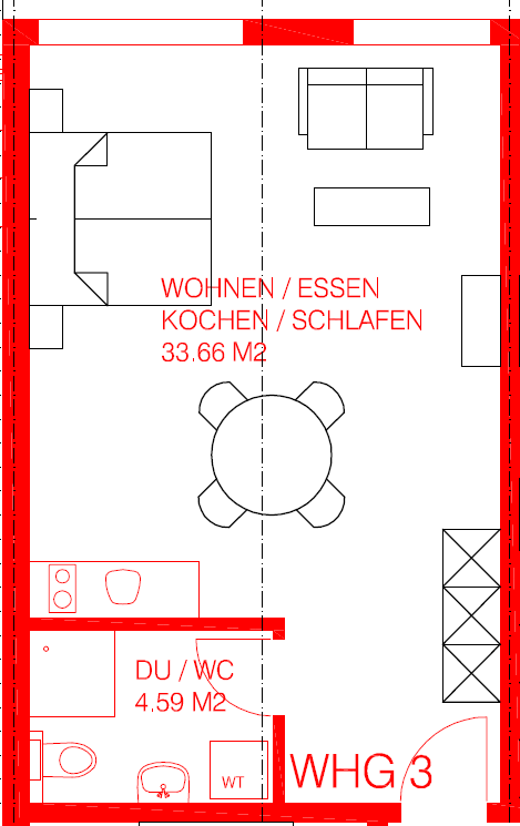 1 room attic flat, Foto 6 von 6