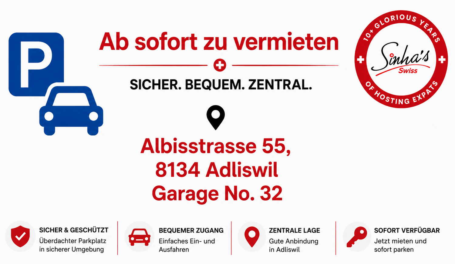 Überdachter Stellplatz