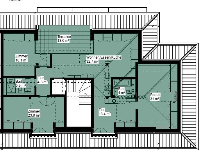 3 stanze duplex