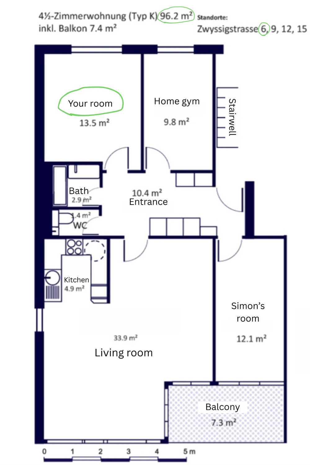 Room in a shared flat