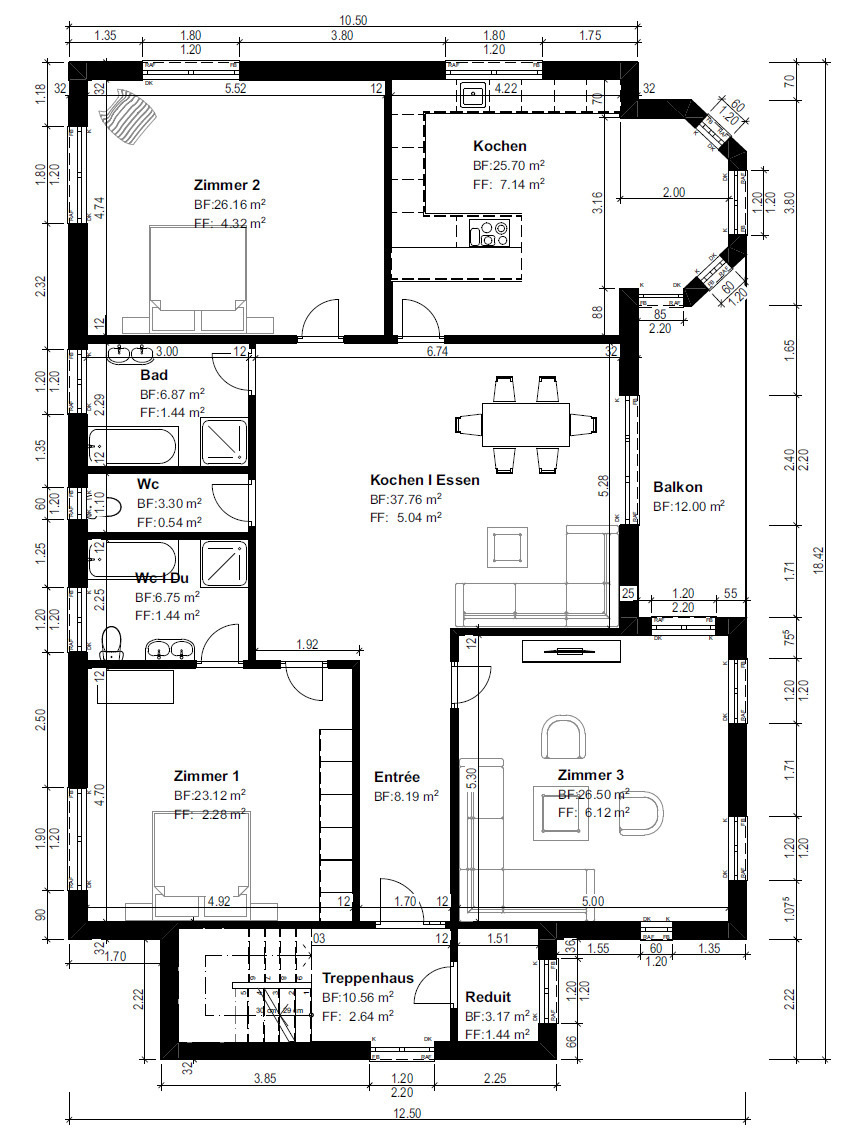 4 rooms apartment, Foto 8 von 10