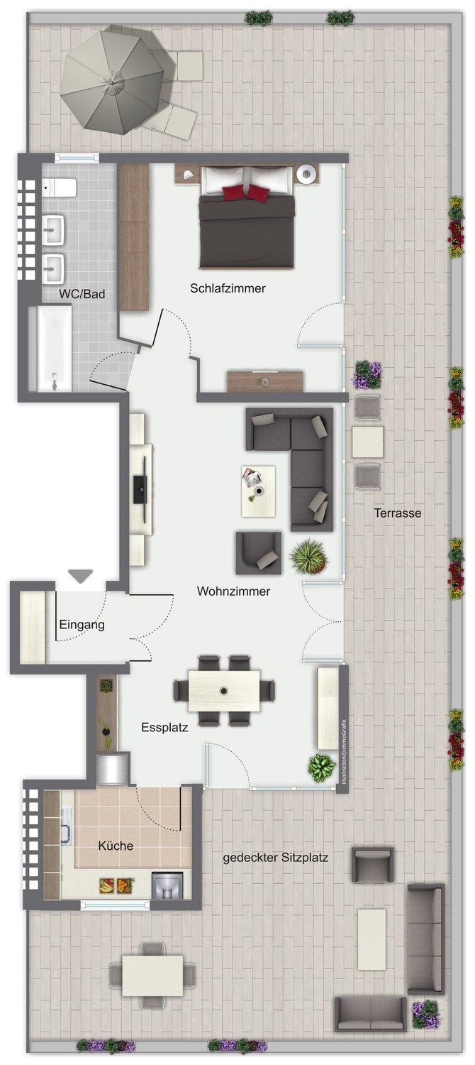 2 rooms attic flat, Foto 6 von 6