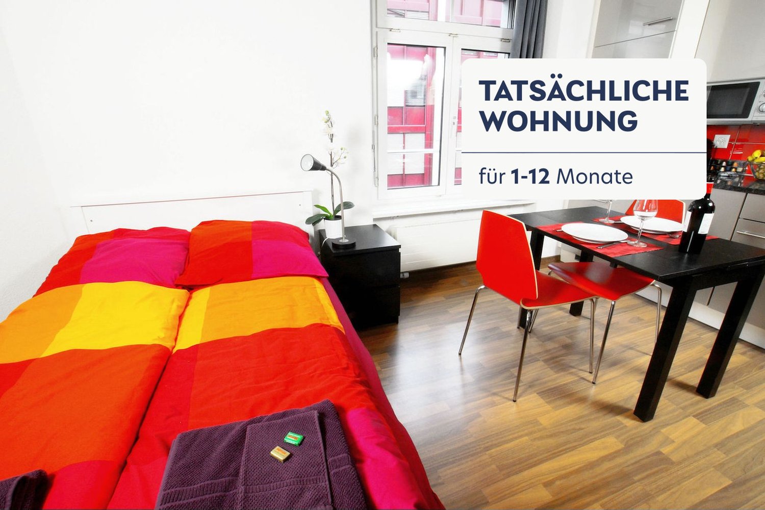 1 room furnished flat, Foto 2 von 10