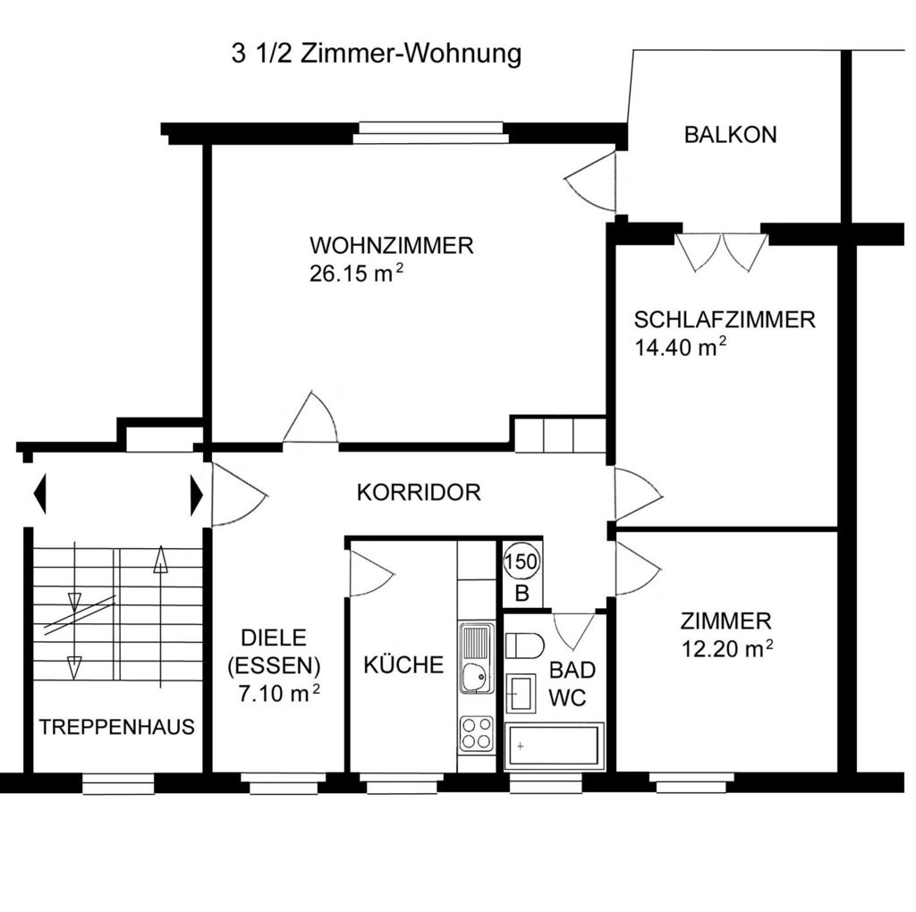 3 ½ rooms apartment, Foto 8 von 8