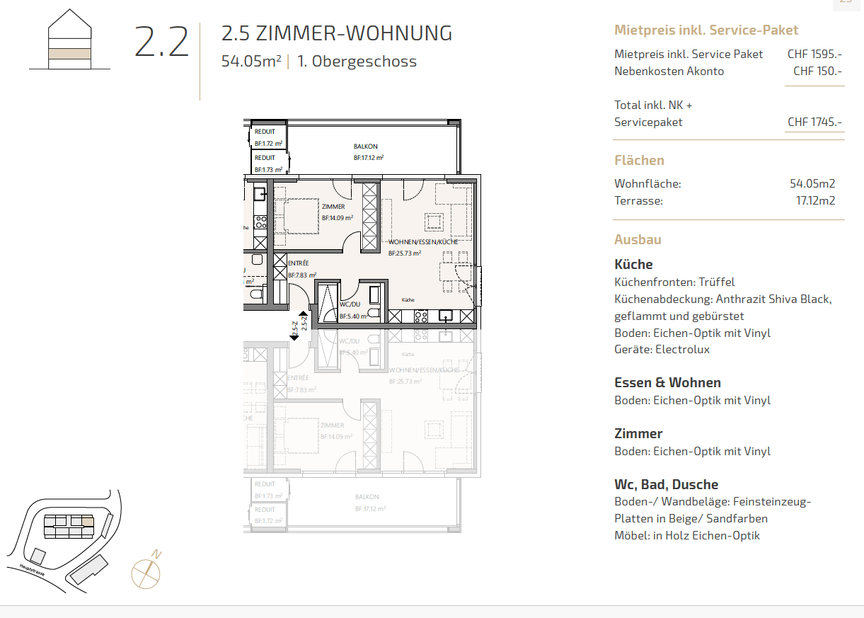 2 ½ rooms apartment, Foto 4 von 8
