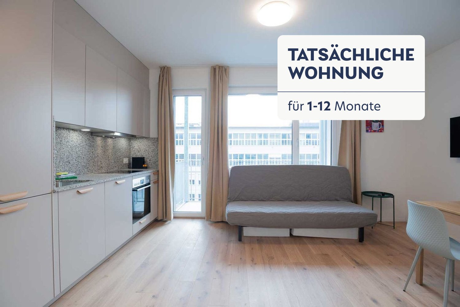 2 rooms furnished flat