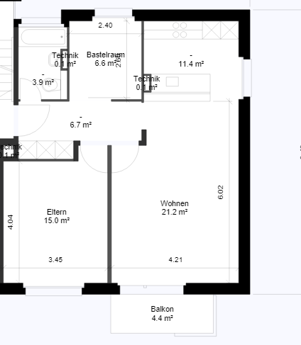 Appartement de 2 ½ pièces