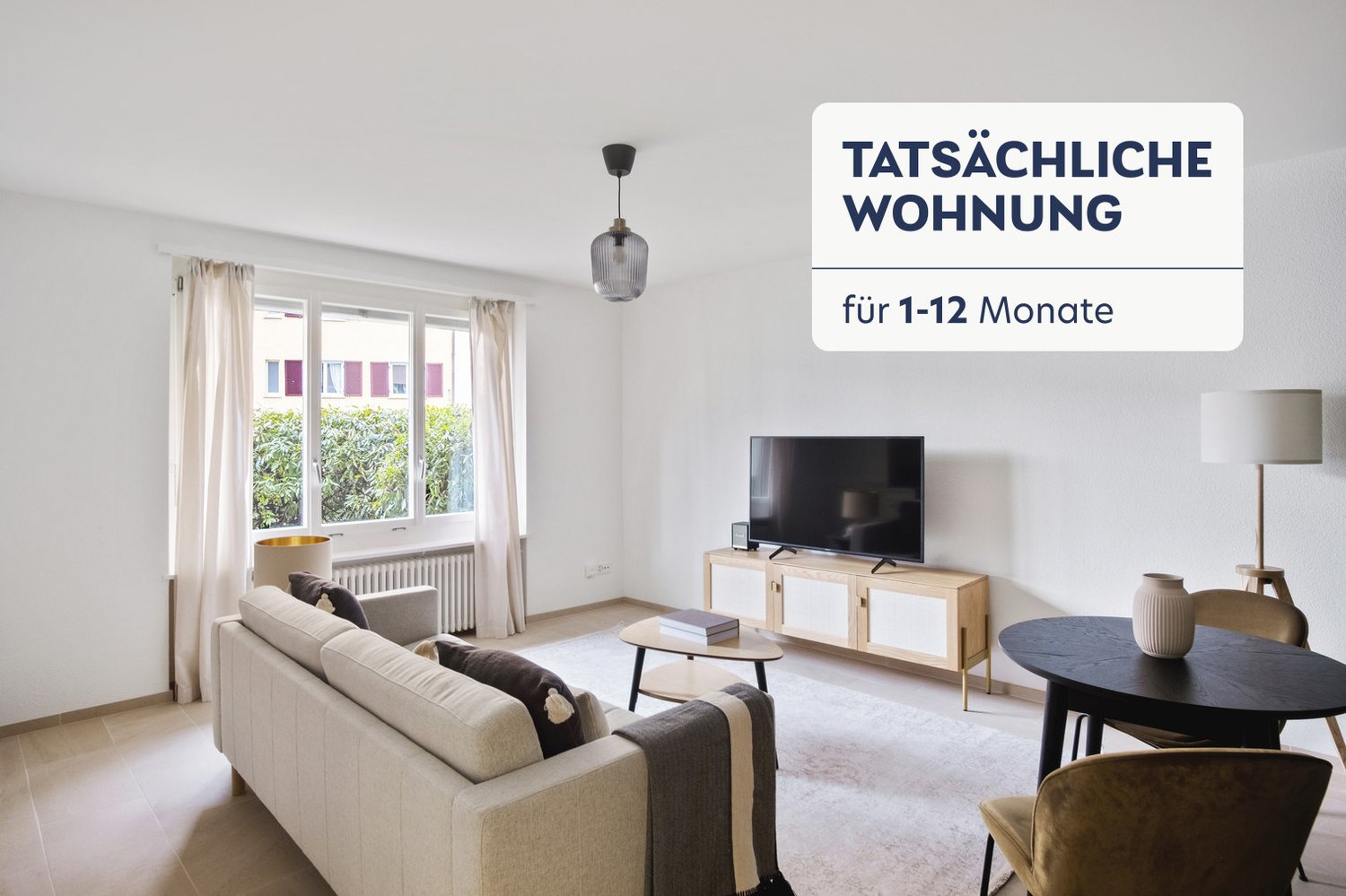 2 ½ rooms furnished flat